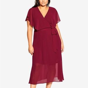 City Chic Plus size softly tied dress